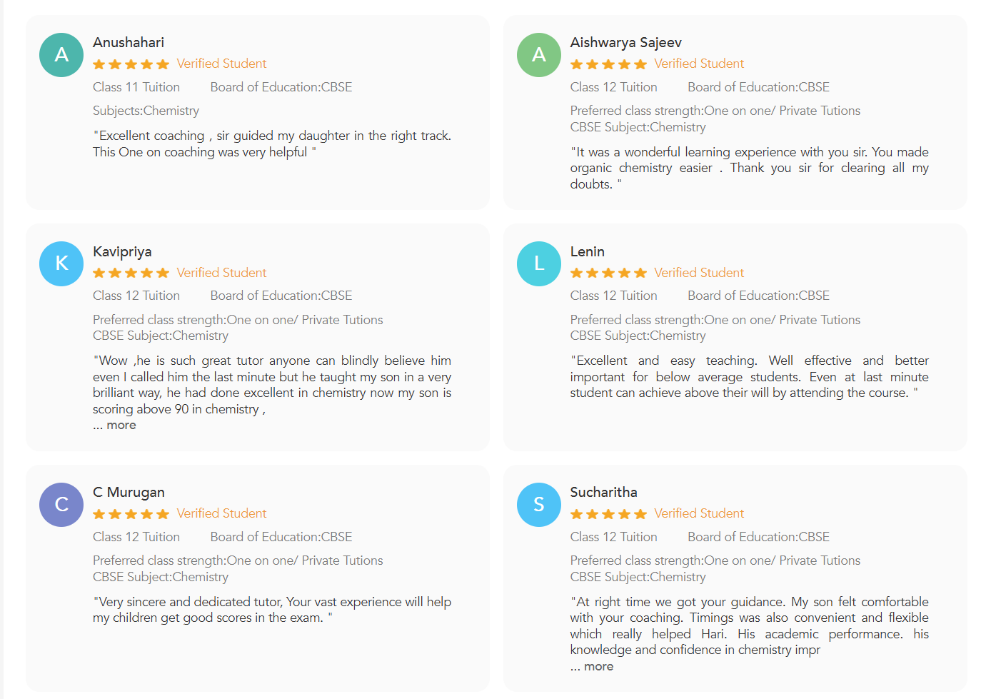 Verified parent reviews for EDU KART Tuition on UrbanPro