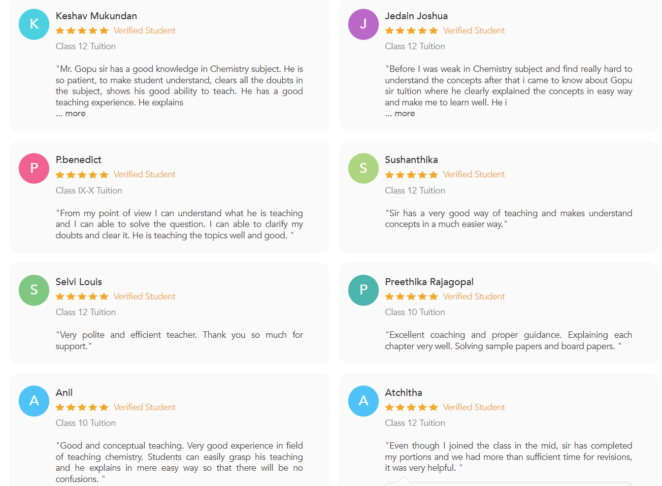 Verified parent reviews for EDU KART Tuition on UrbanPro