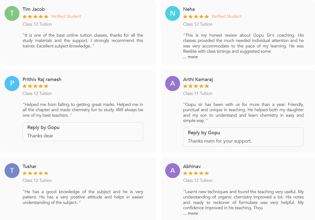 Verified parent reviews for EDU KART Tuition on UrbanPro